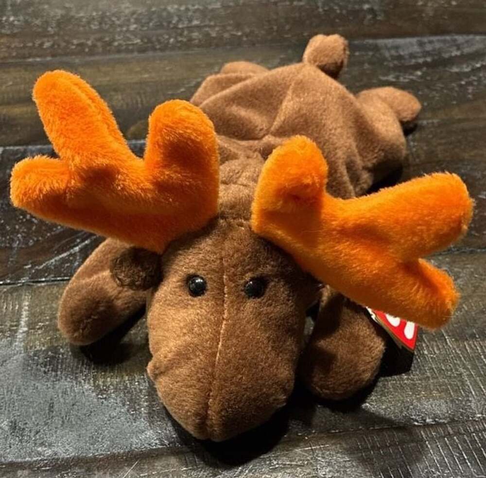 Ty Beanie Baby Chocolate The Moose Plush Toy 1993 Retired